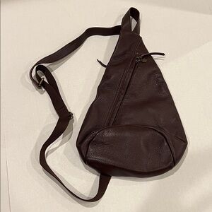 The Sak Rich Brown Leather Backpack